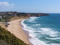 Vor der Praia de Porto de Mós mit Ponta da Piedade